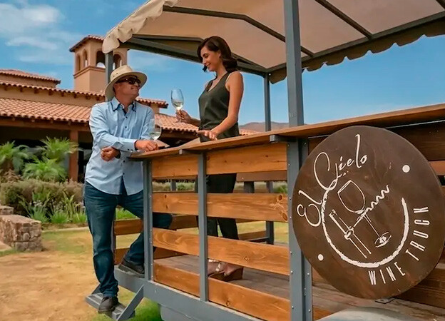 Paseo en carreta por hotel con viñedo en el corazón del valle de Guadalupe