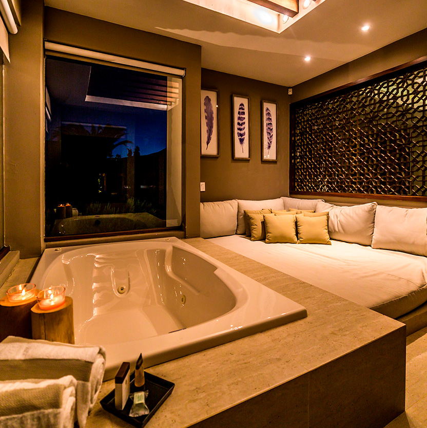 Romantic suite for a wedding in a vineyard at El Cielo Resort