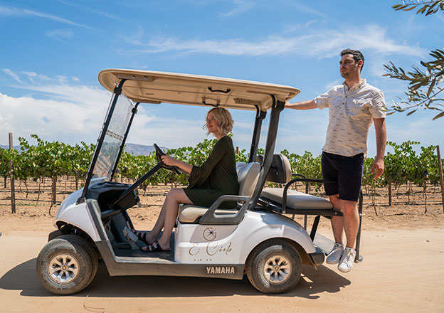 Dating anniversary with golf cart activity